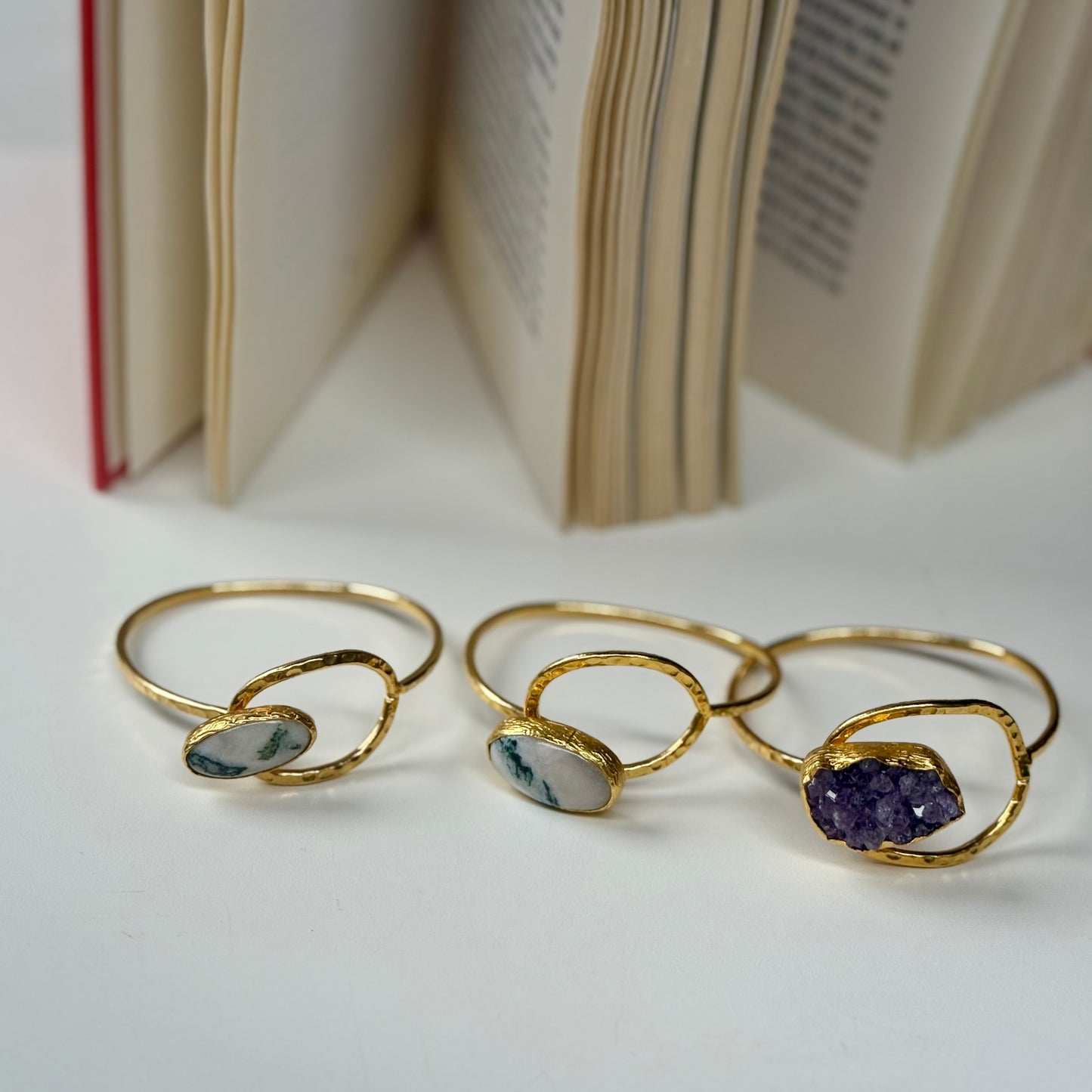 Brass 1stone bangle 3