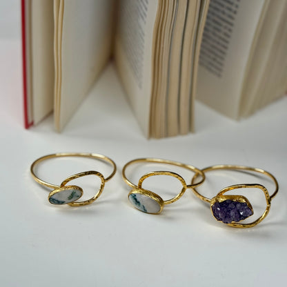 Brass 1stone bangle 3