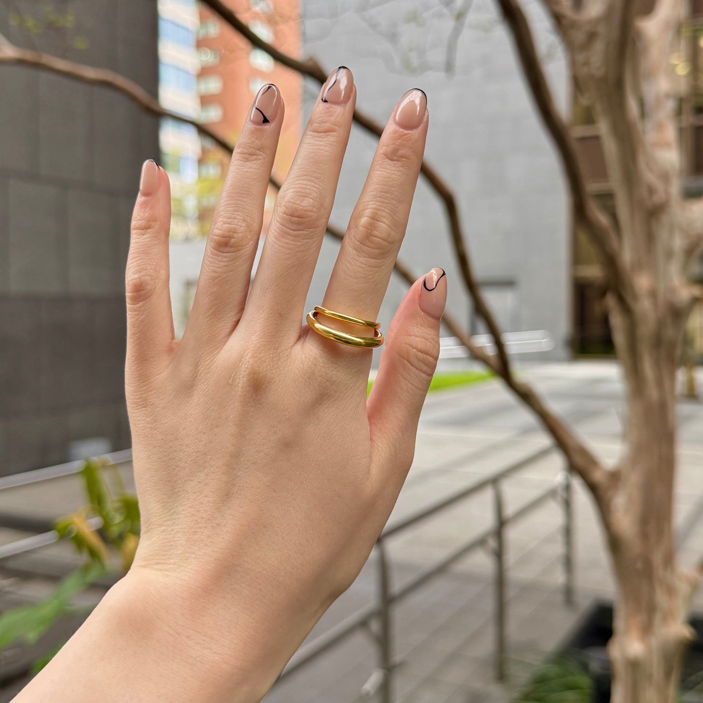 Brass plain ring 64