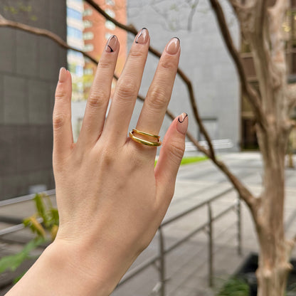 Brass plain ring 64