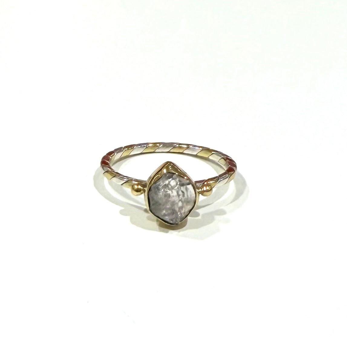 Herkimer diamond ring 12
