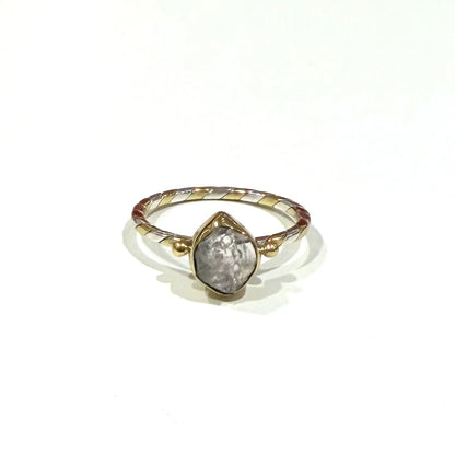 Herkimer diamond ring 12