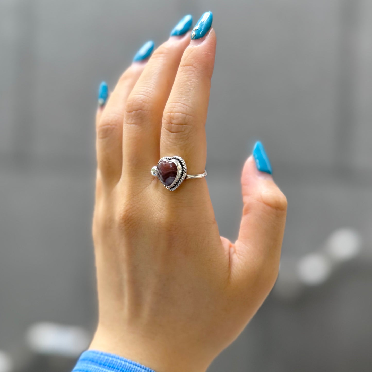 Heart design ring 7