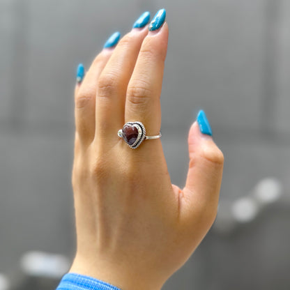 Heart design ring 7