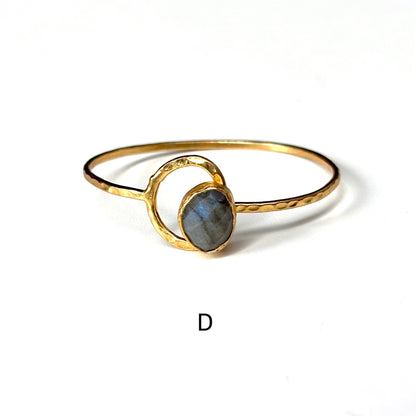 Brass 1stone bangle 2