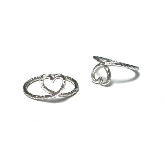 Heart plain ring 25