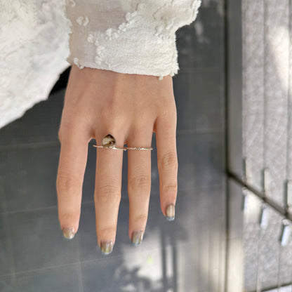 Heart ring & ear cuff