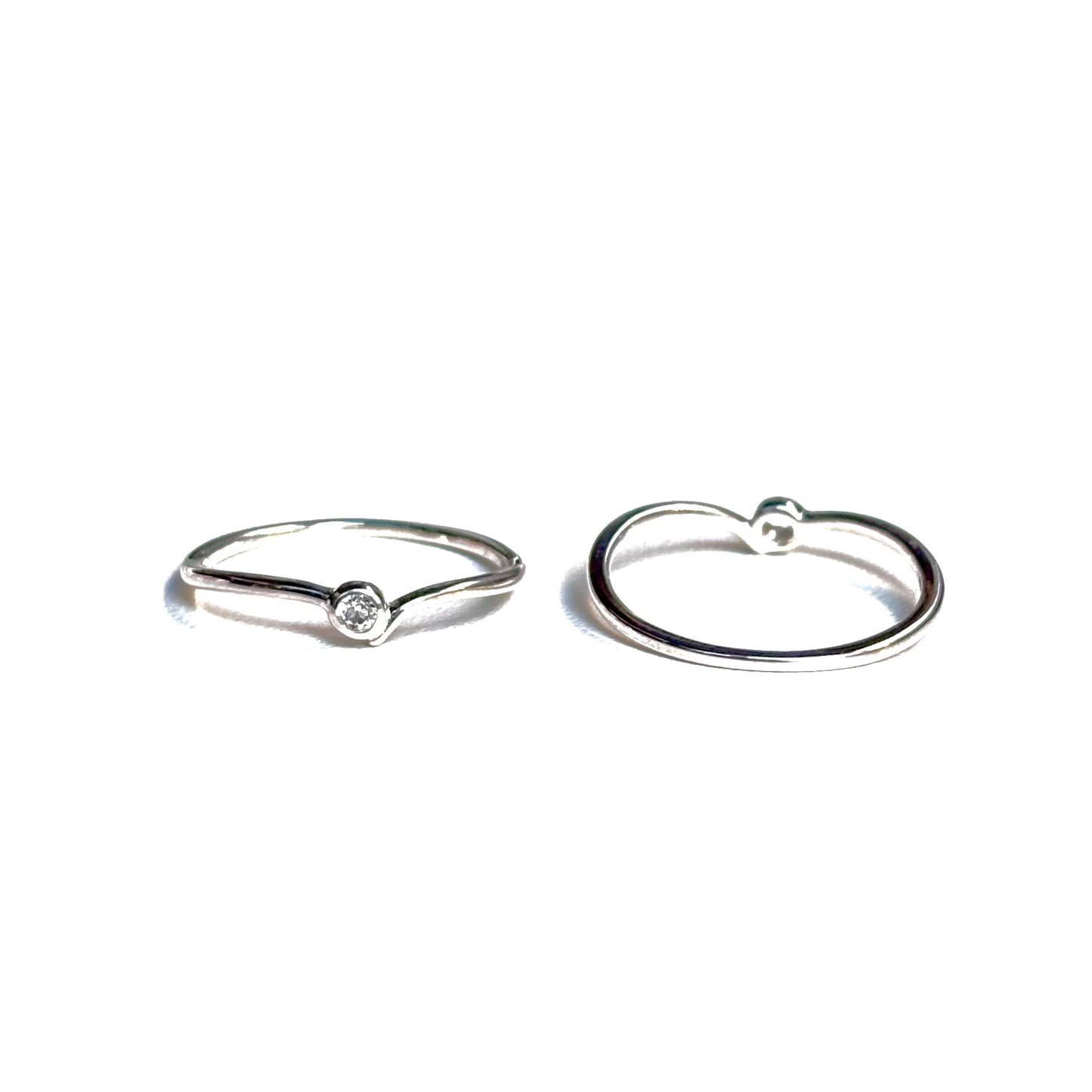 White topaz ring 5
