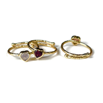 Brass Heart petit ring