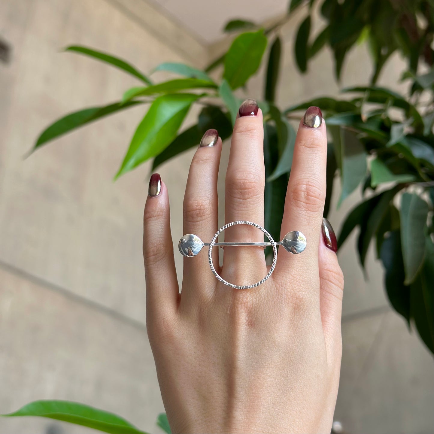 Silver925 plain ring 84