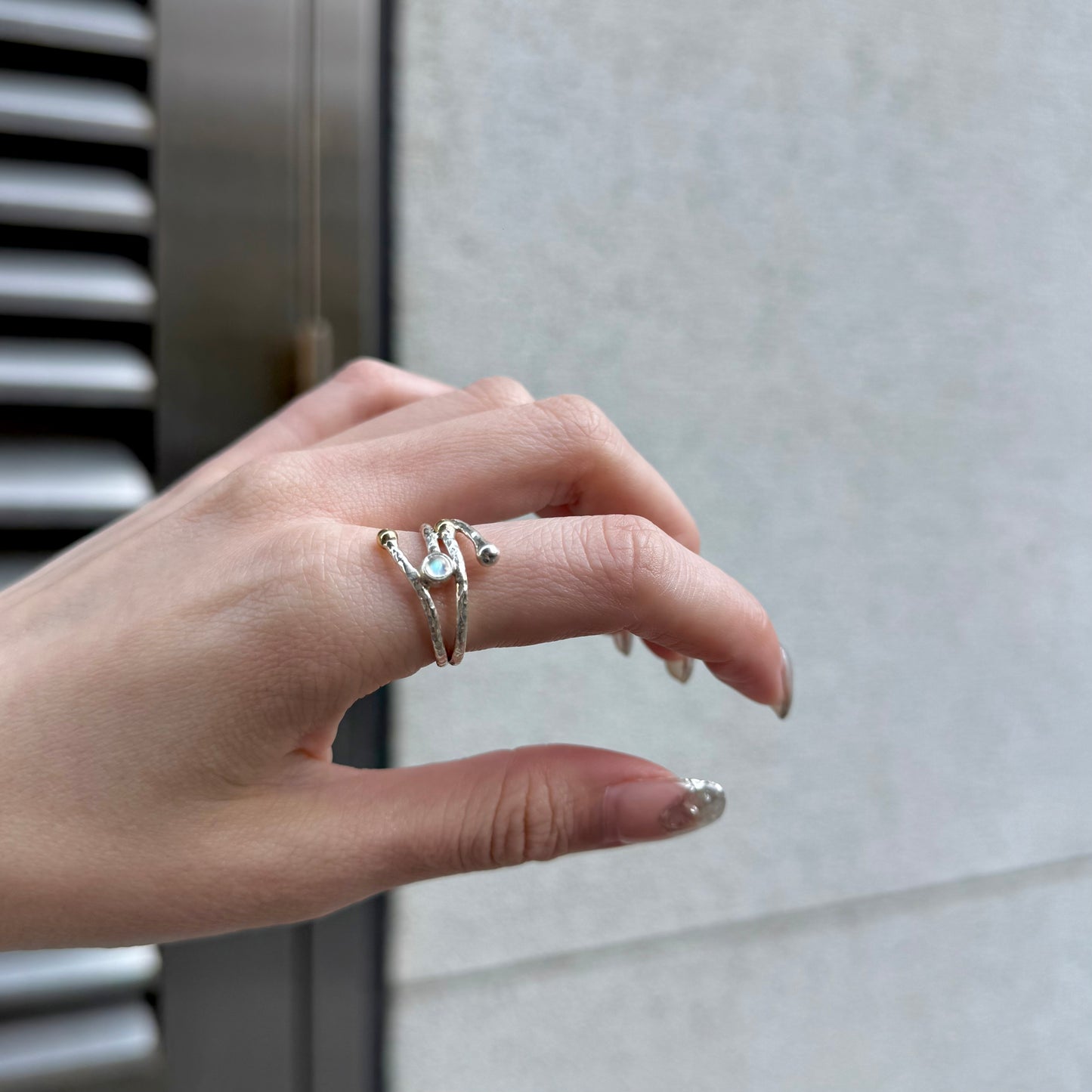 Silver925×Brass design ring 13