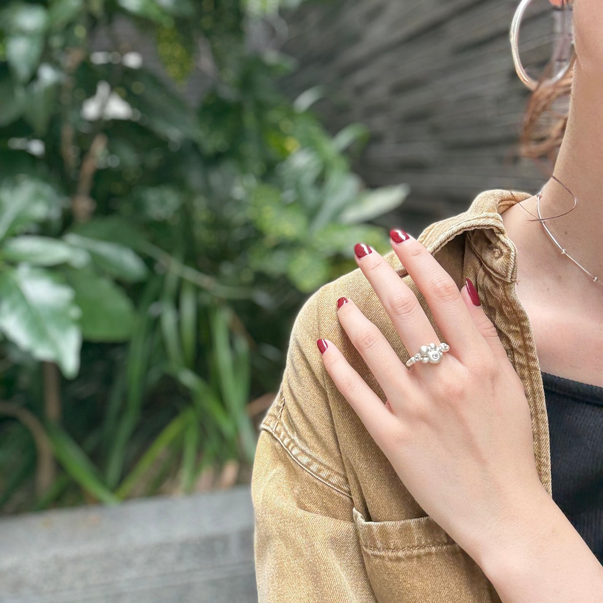 White topaz ring 15