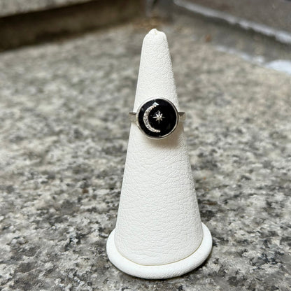 《6/14販売終了》渋谷＆オンライン先行【Biju mam poco】Moon & star design ring