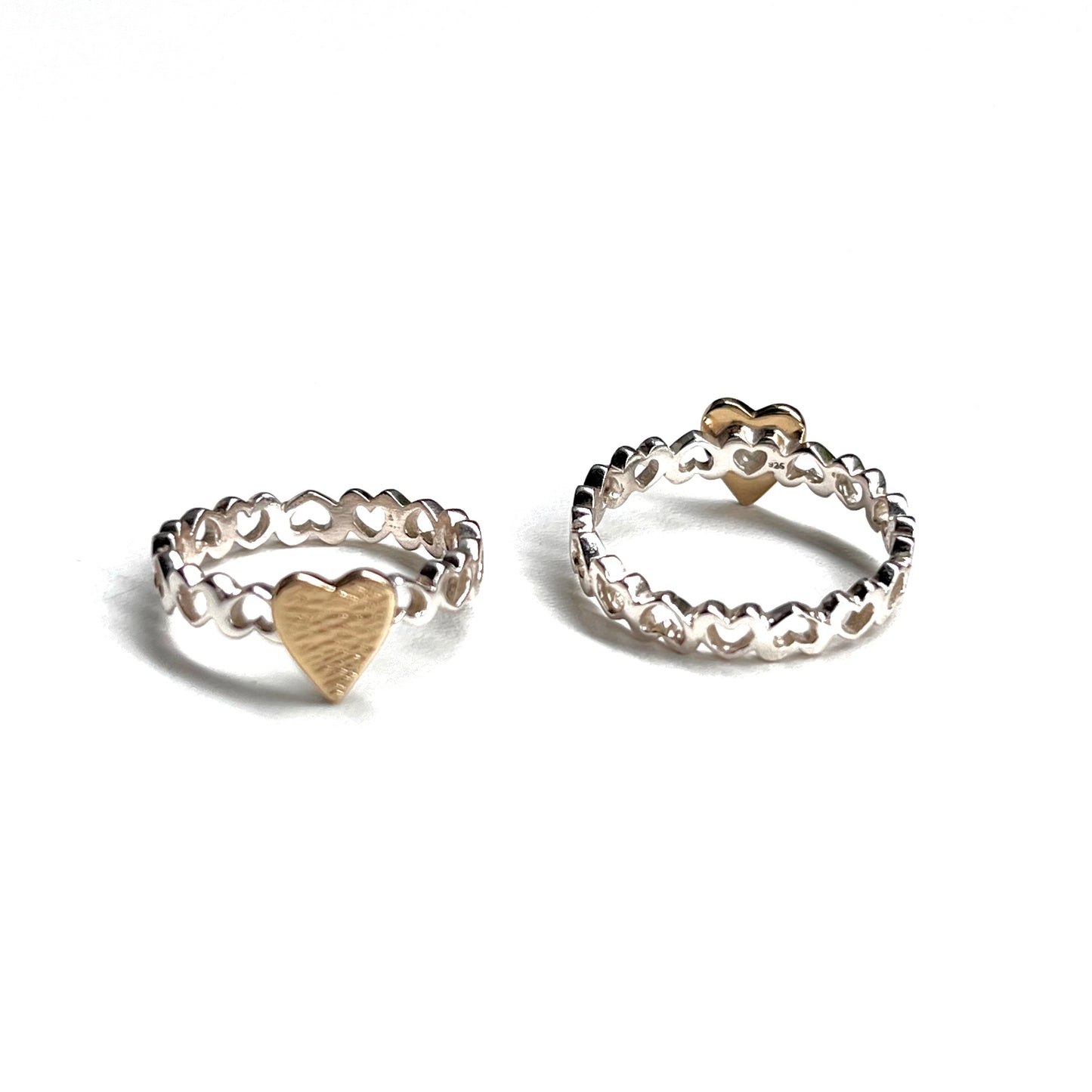 Heart plain ring 14