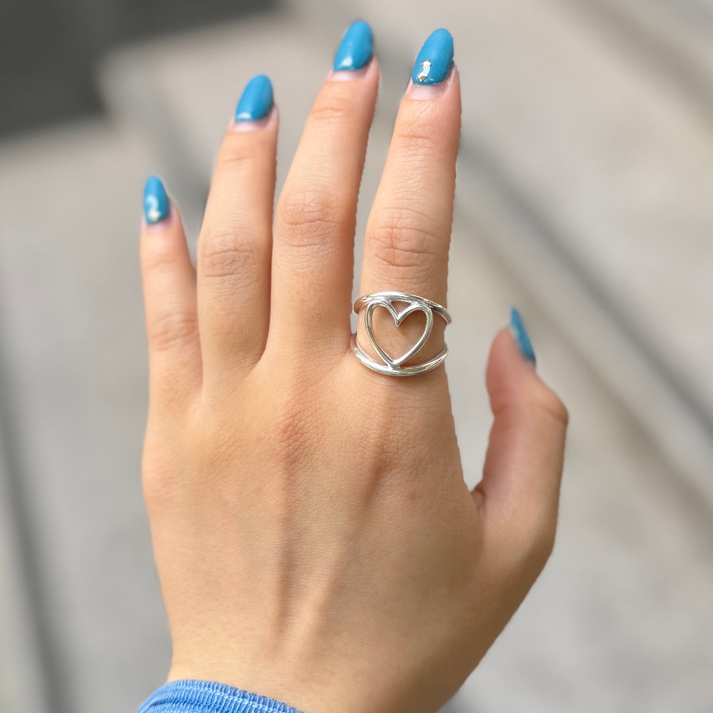 Heart plain ring 79