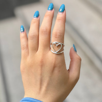 Heart plain ring 79