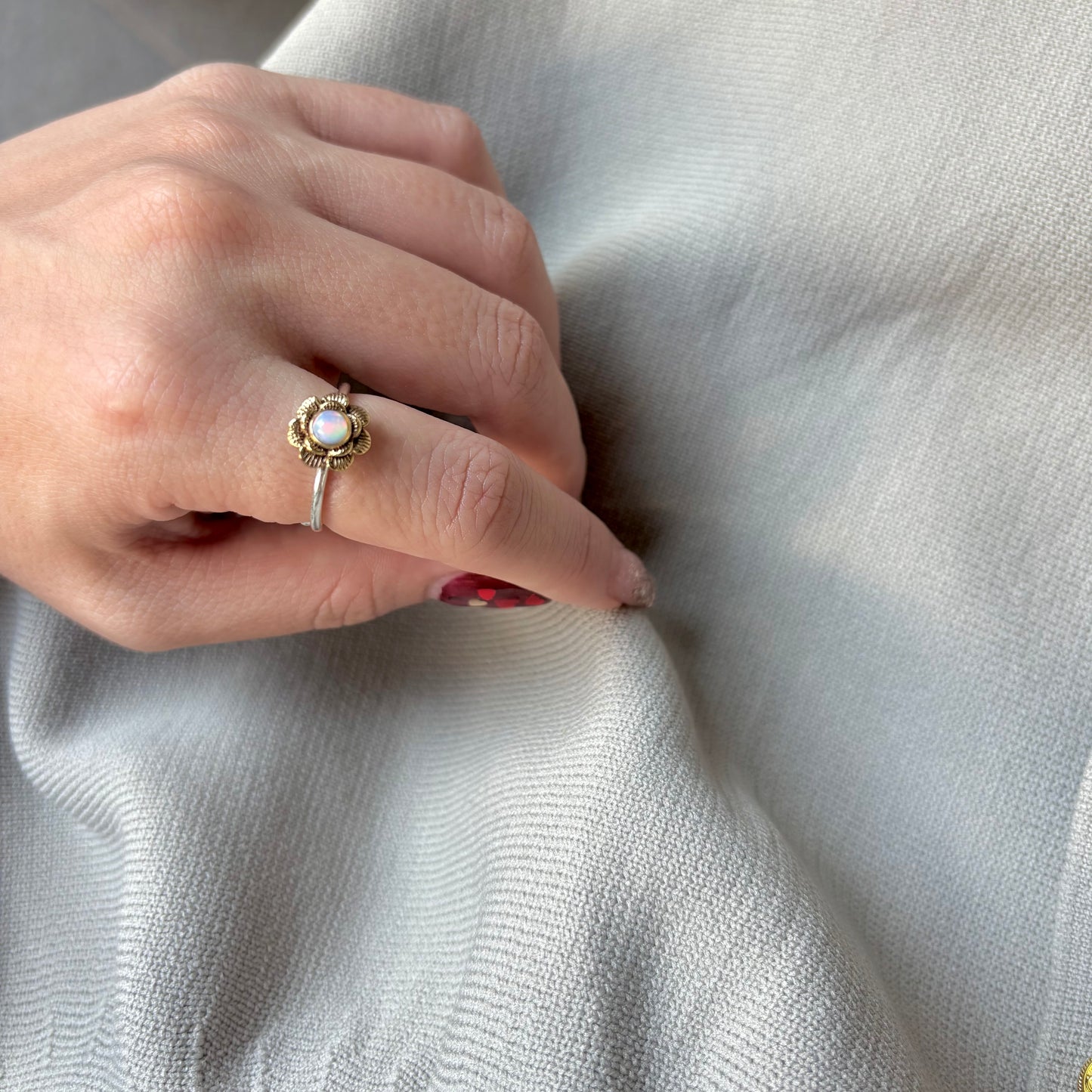 Flower design ring 20