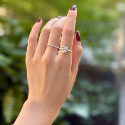 Heart design ring 1