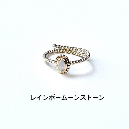 Silver925×Brass petit ring 3