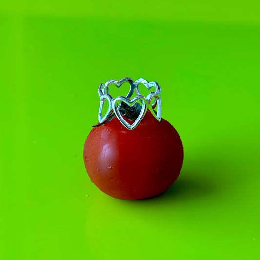 Heart plain ring 17