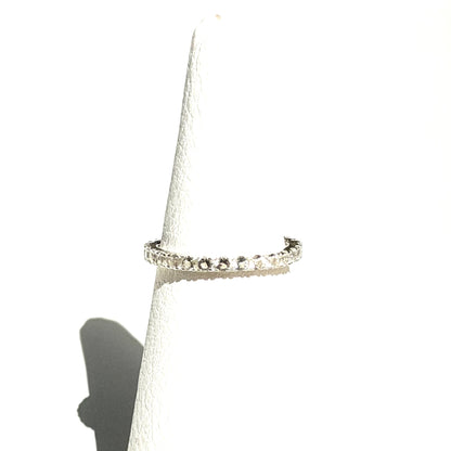 White topaz ring 13