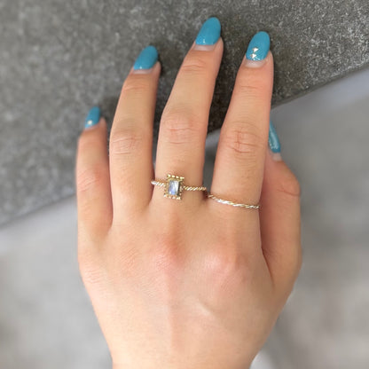Silver925×Brass petit ring 6