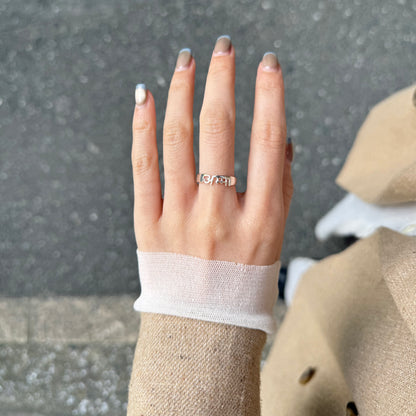"AMMA" plain ring