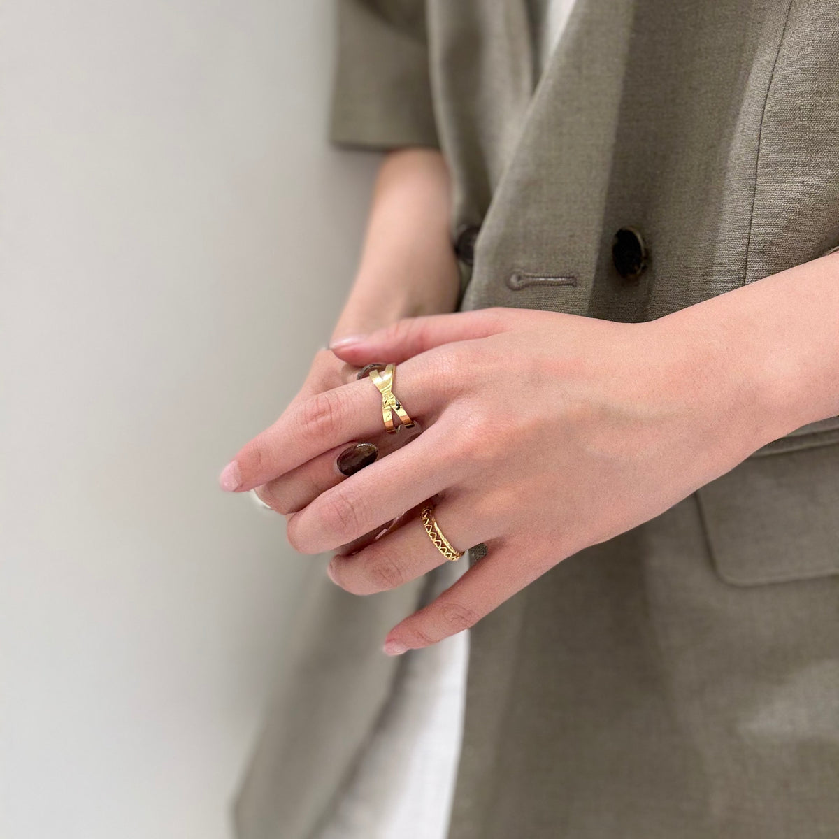 Brass plain ring 23