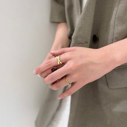 Brass plain ring 23