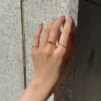 Brass Heart ring 1