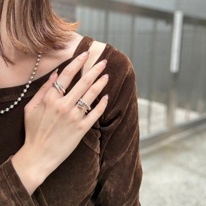 Herkimer diamond ring 12