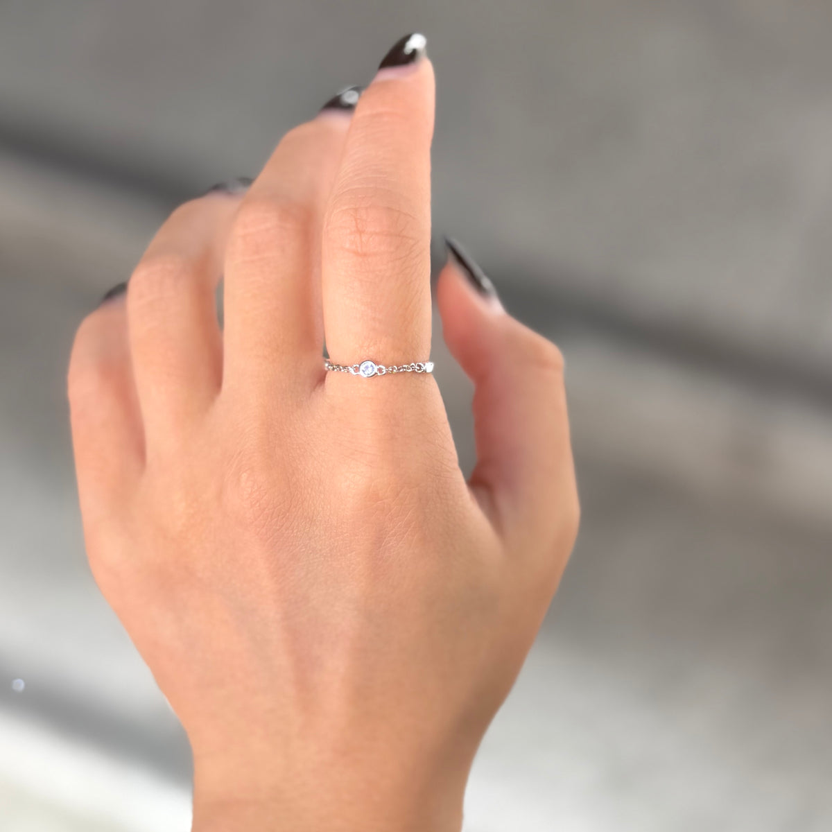 〈オンライン先行再入荷〉White topaz ring 2