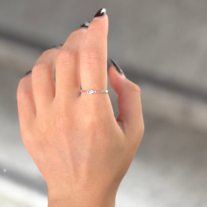 〈オンライン先行再入荷〉White topaz ring 2