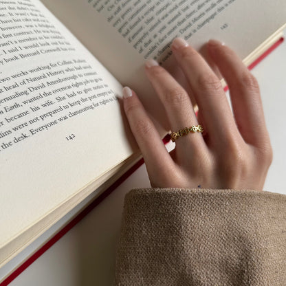 Brass plain ring 59