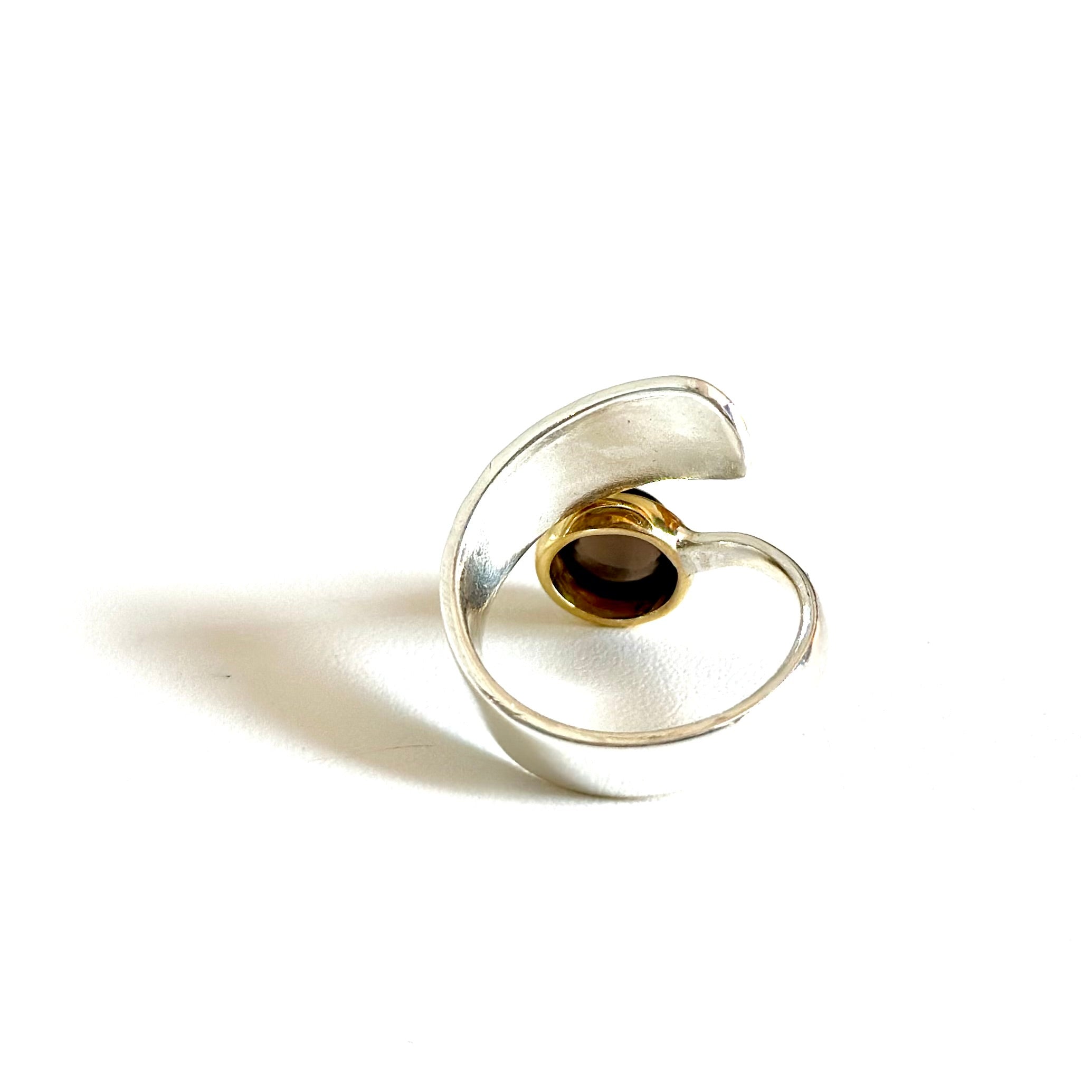 Silver925×Brass design ring 6 – Biju mam