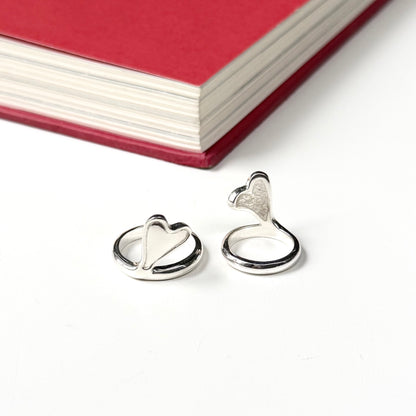 Heart plain ring 87