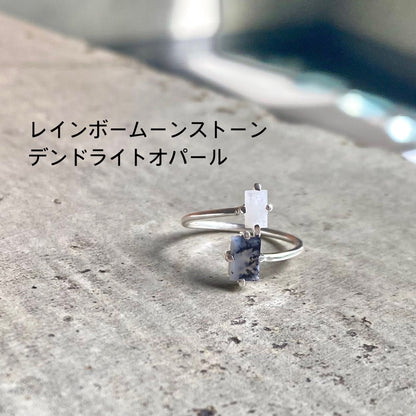 Silver925 2stone ring 10