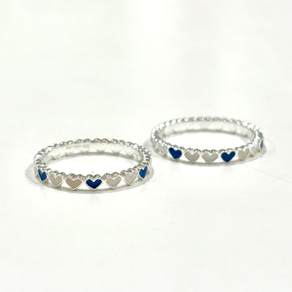 《FUKUOKA limited color》Heart enamel ring 2