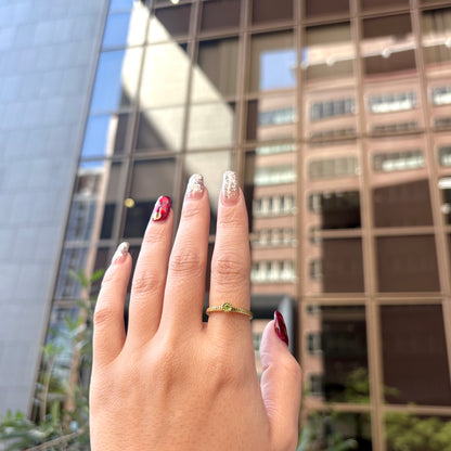Brass petit ring 13
