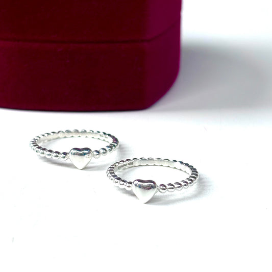 Heart plain ring 46