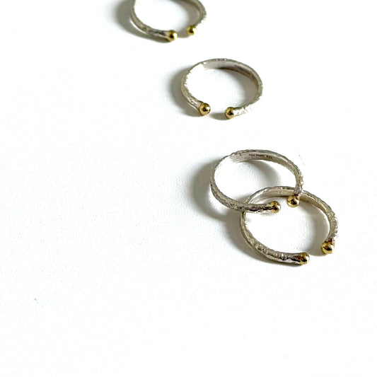 Silver925×Brass plain ring 25