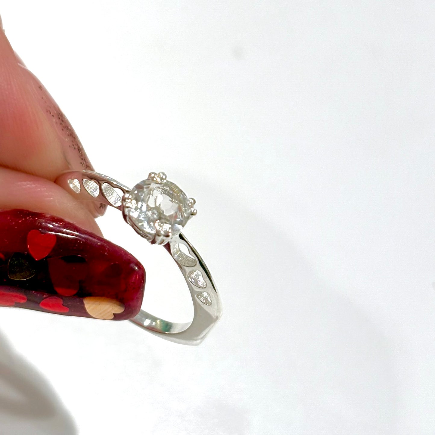 Heart design ring 〈Crystal〉