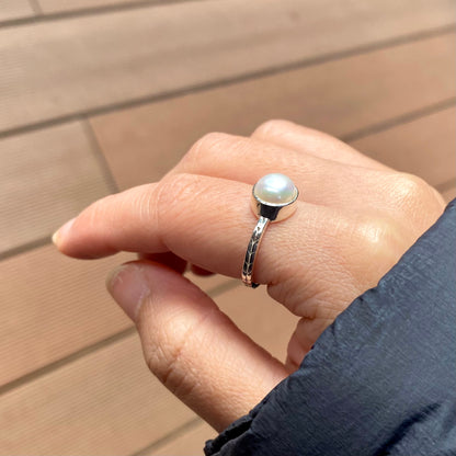 Pearl design ring 7