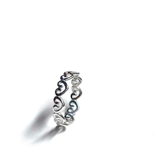 Heart plain ring 42