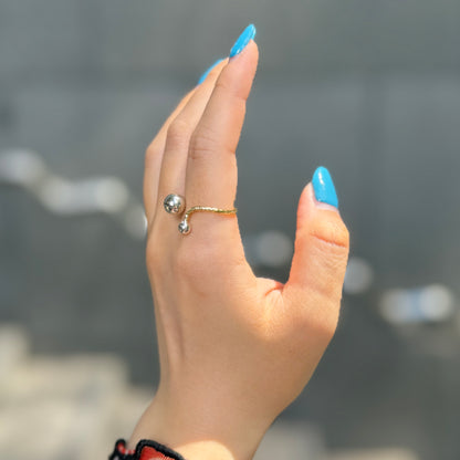 Silver925×Brass plain ring 6
