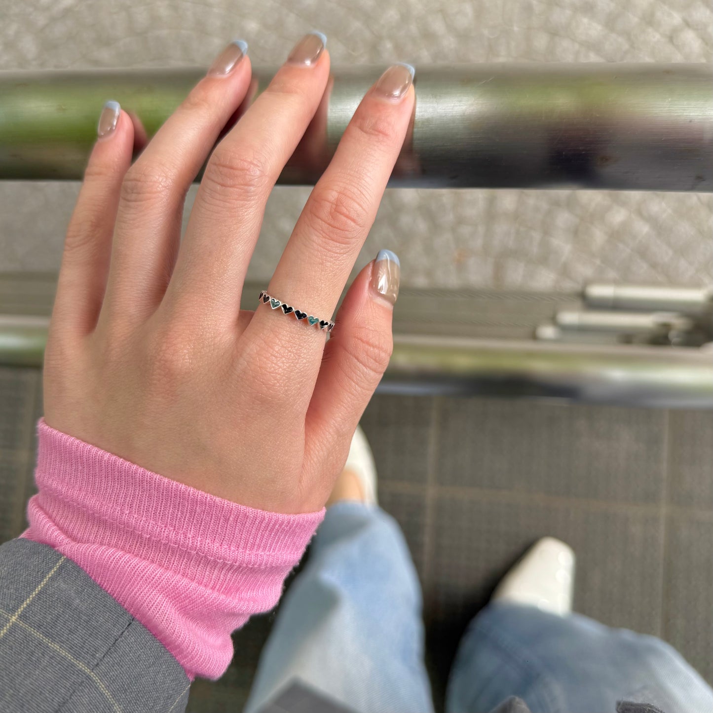 〈福岡限定〉Heart enamel ring