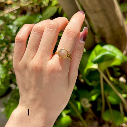 Brass 1stone ring