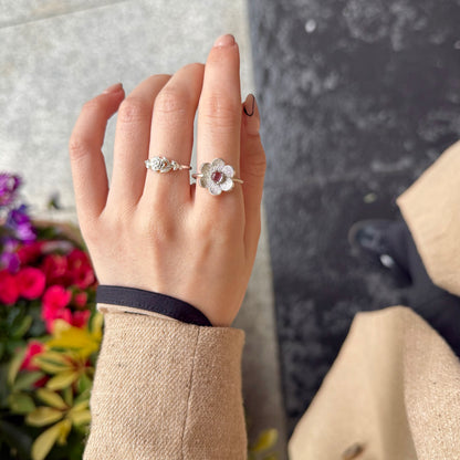 Flower design ring 7