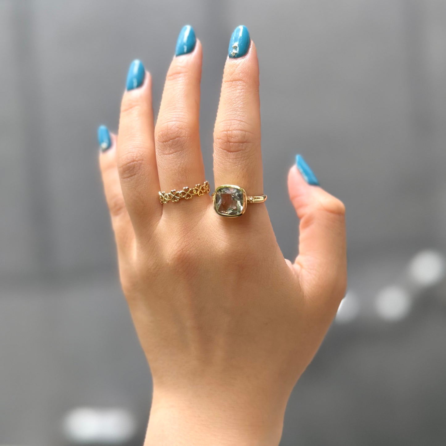 Brass design ring 15