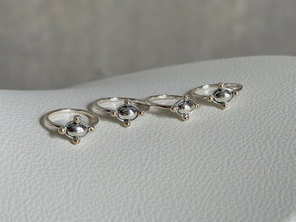 【Biju mam poco】Silver925×18k  plain ring